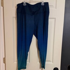 Reebok Kids Blue to Teal Ombre Active Leggings